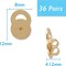 The Beadsmith Jewelry Aid Earring Lifter - Earring Backs for Support for Heavy Earrings or Droopy Ears - Gold Plated,